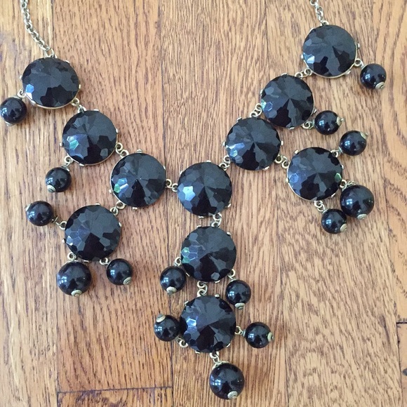 J.Crew black Bauble statement necklace - Picture 2 of 4